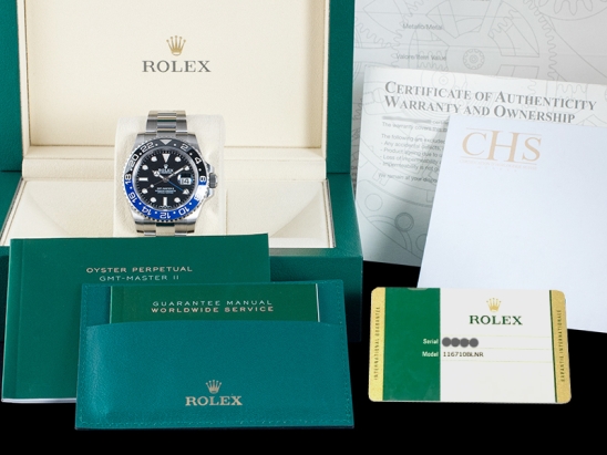 劳力士 (Rolex) GMT-Master II Batman Ceramic Oyster  Full Set 116710BLNR 